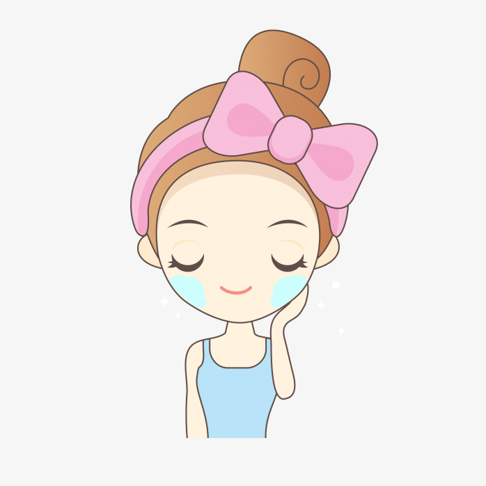 卡通漂亮的小女孩