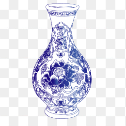 中国风青花瓷花瓶
