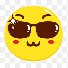 卡通墨镜表情