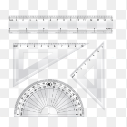 透明直尺三角尺角尺合集