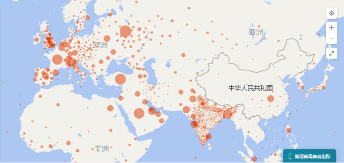 世界疫情地图