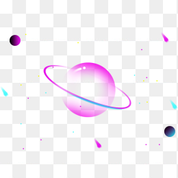 手绘卡通星球元素