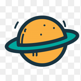 手绘卡通星球元素