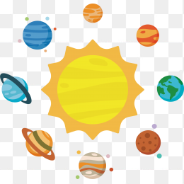 卡通太阳系星球合集