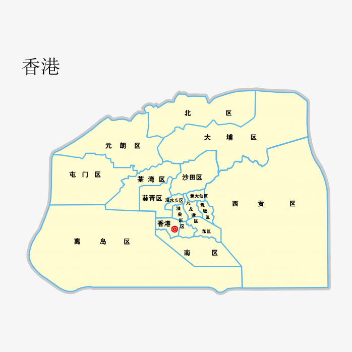 Hong Kong香港地图