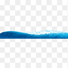 蓝色海水浪花