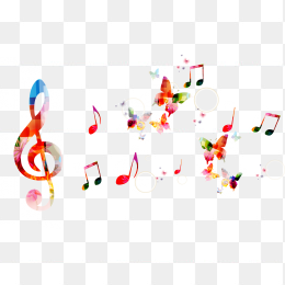 炫彩音符音乐元素