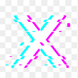 抖音风格英文字母X