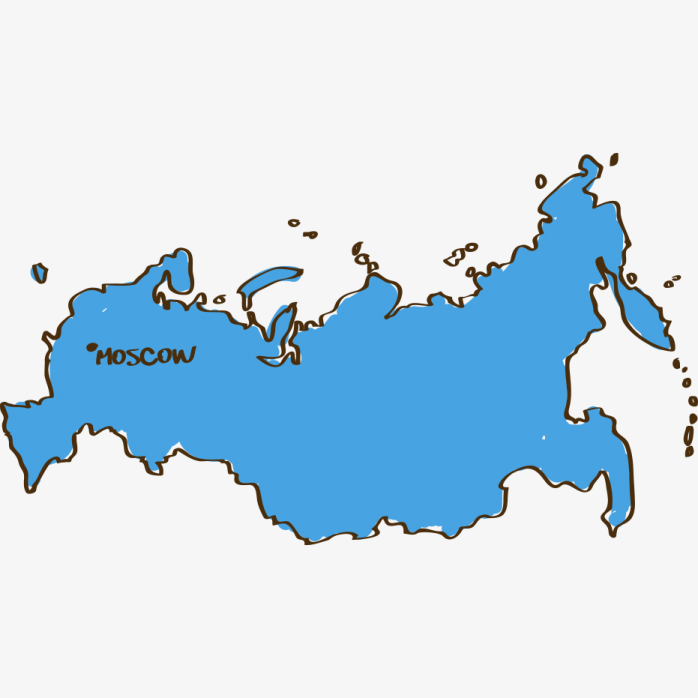 矢量俄罗斯地图