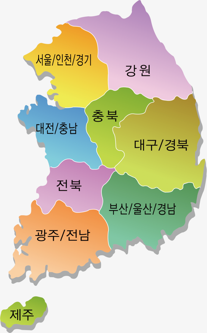 Korea韩国地图