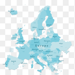 矢量欧洲地图