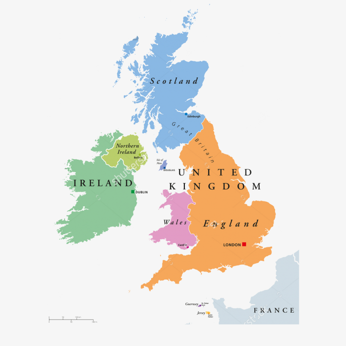 UK英国地图