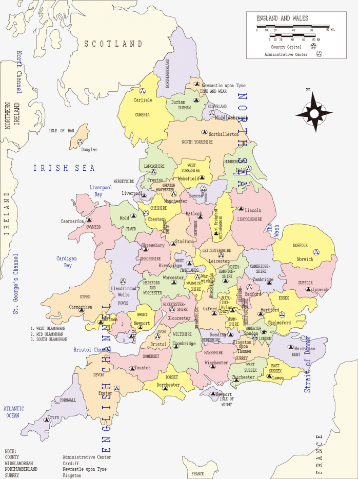 UK英国地图