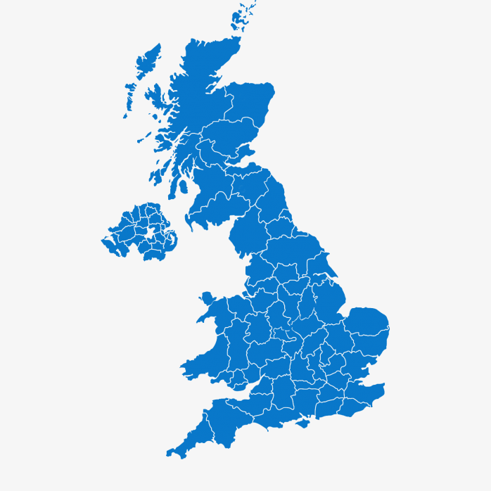 矢量英国地图