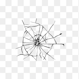 玻璃碎片裂纹效果