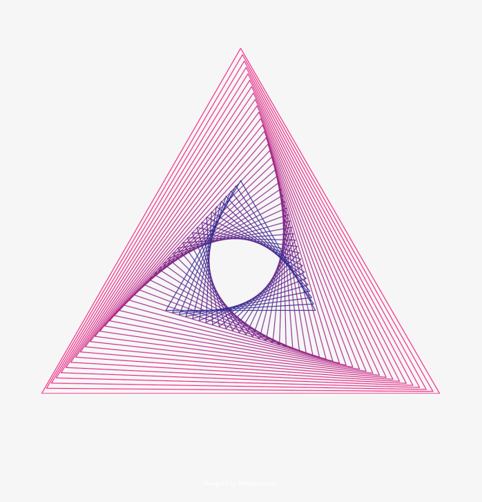 三角形几何线条图案