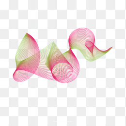 不规则流线形线条