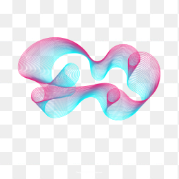 不规则流线形线条