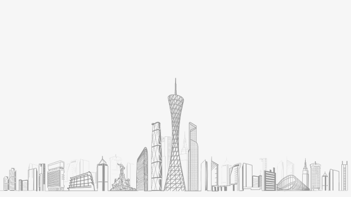 手绘广州建筑