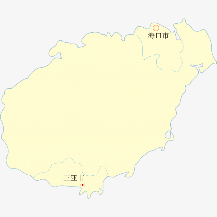 高清海南省地图