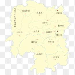 高清湖南省地图