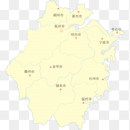 高清浙江省地图