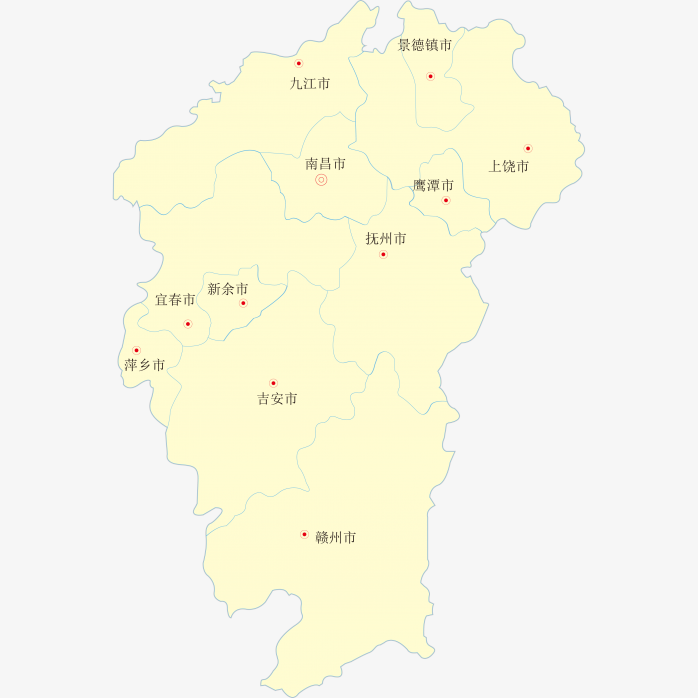 高清江西省地图
