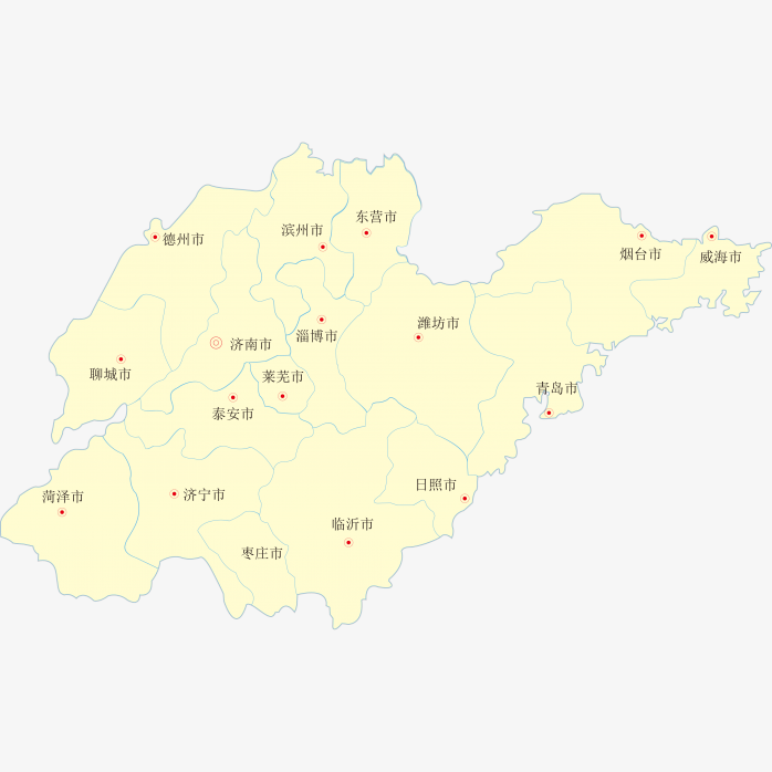 高清山东省地图
