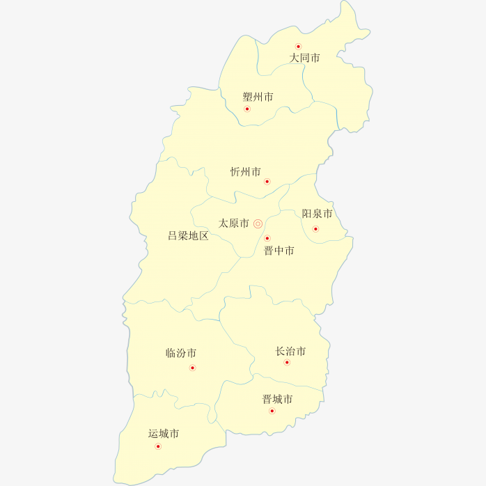 高清山西省地图