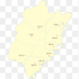 高清福建省地图