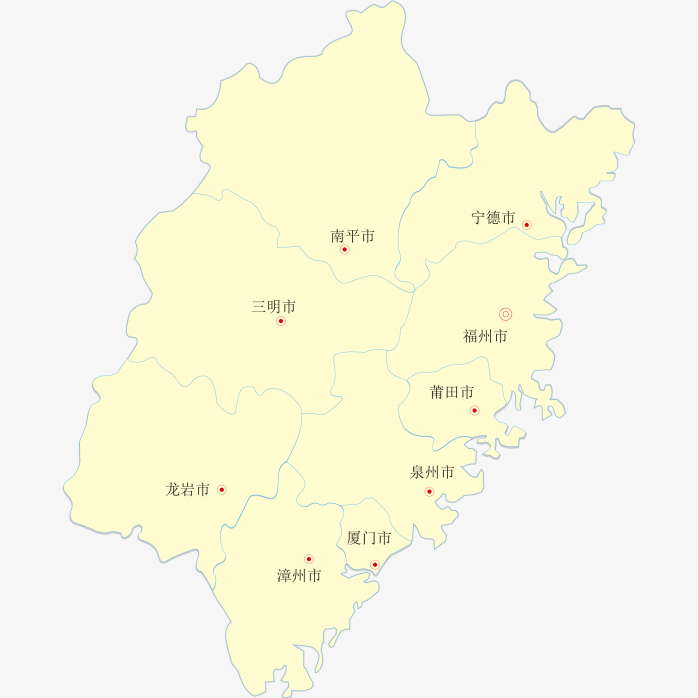 高清福建省地图