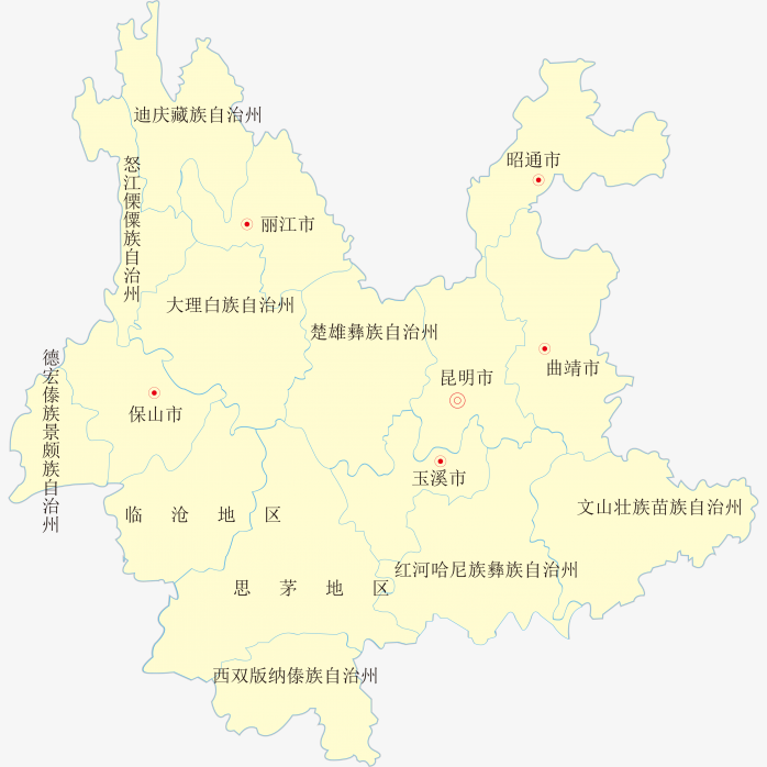 高清云南省地图