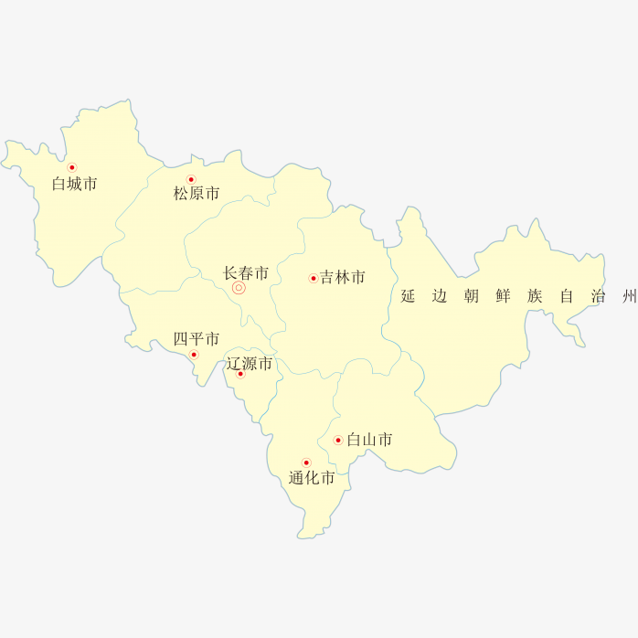 高清吉林省地图