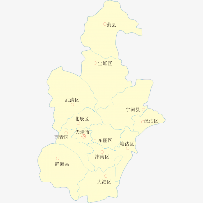 高清天津市地图