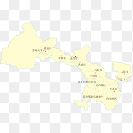 高清甘肃省地图