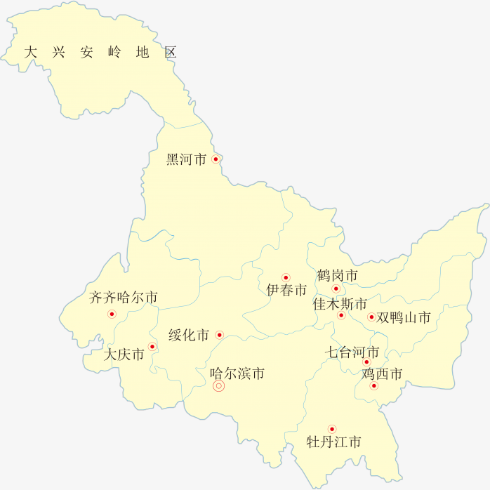 高清黑龙江省地图