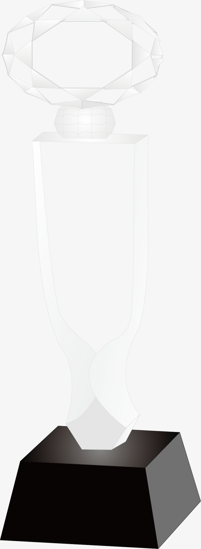 透明玻璃奖杯
