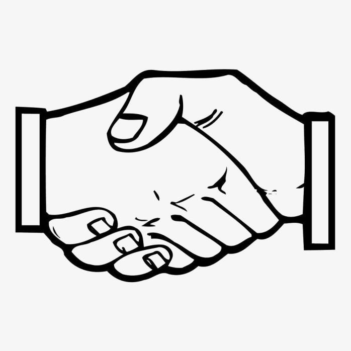 手绘握手ico图标