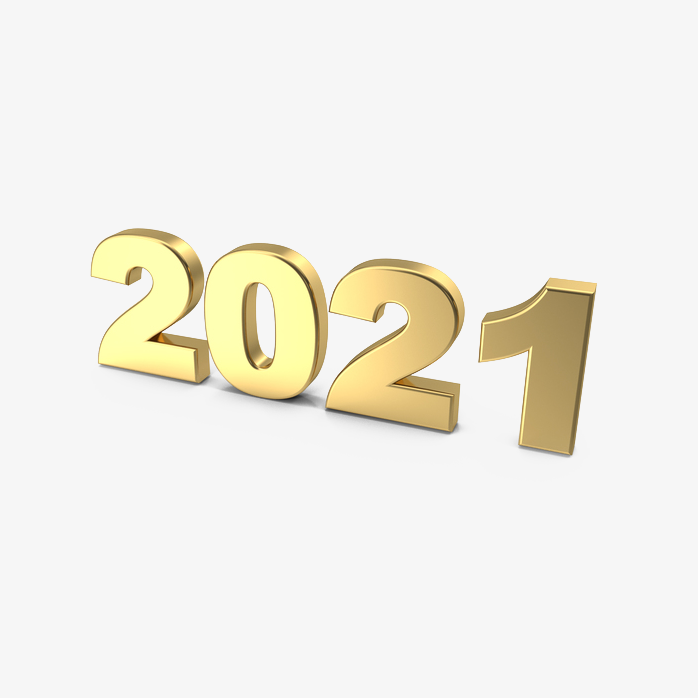 金属立体2021字体