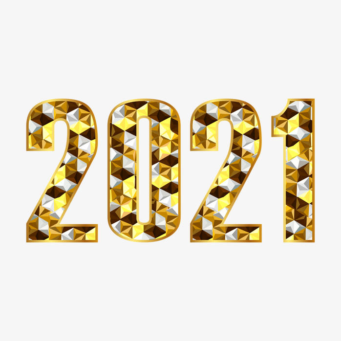 钻石2021元旦字体