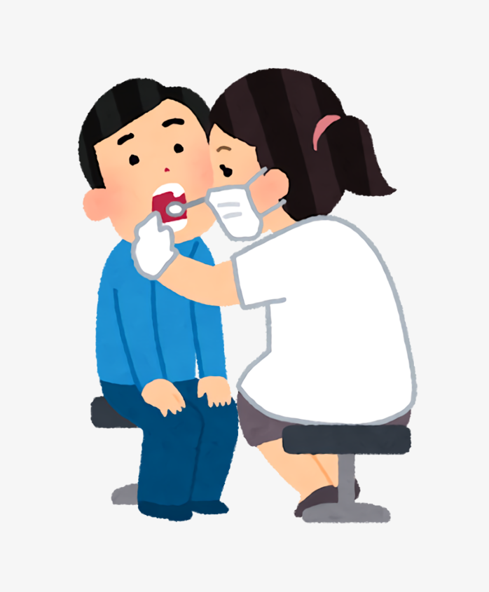 手绘牙医插画