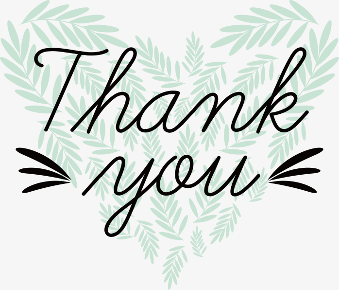 创意爱心thank you字