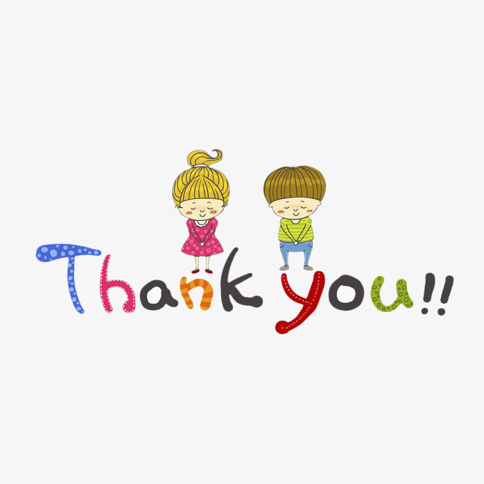 卡通thank you艺术字
