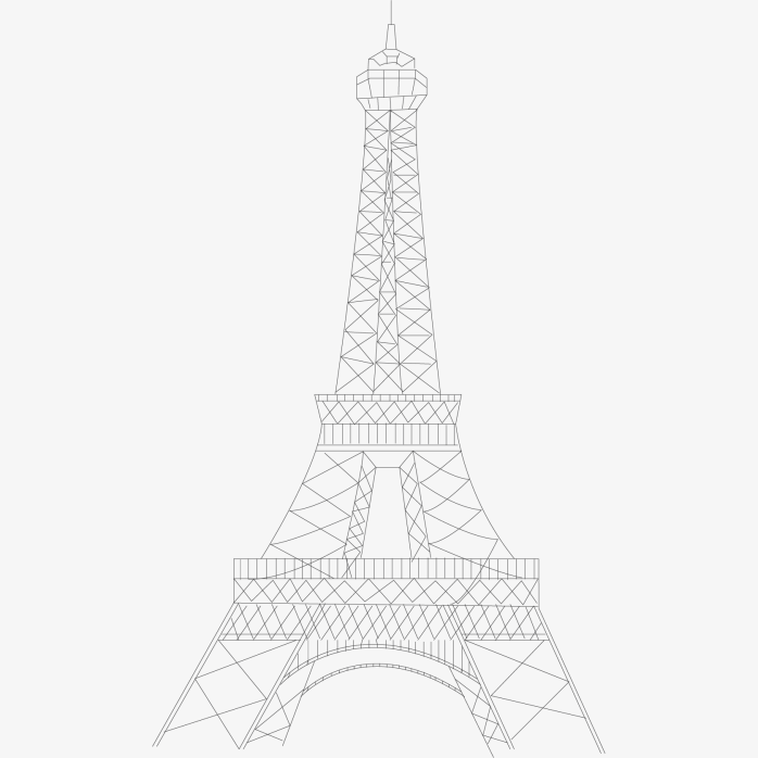 Paris埃菲尔铁塔元素