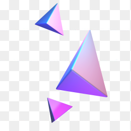 c4d立体蒸汽波三角体免费