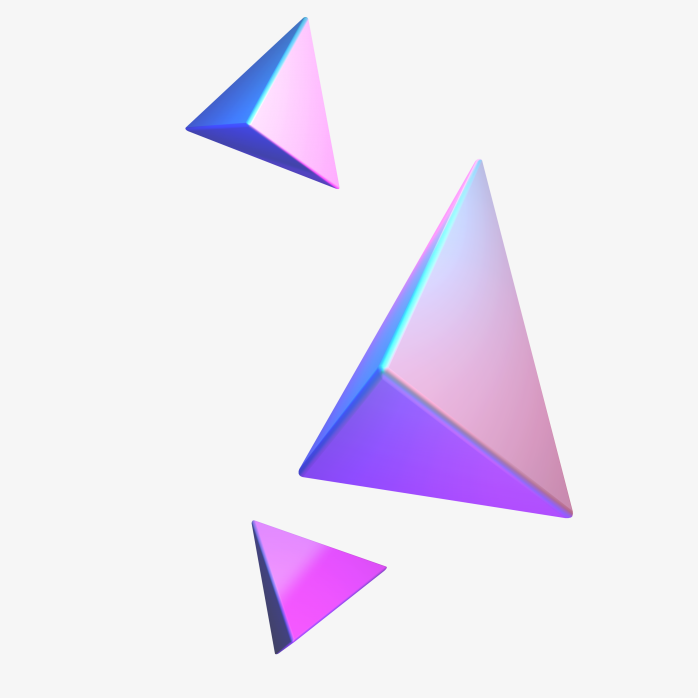 c4d立体蒸汽波三角体免费