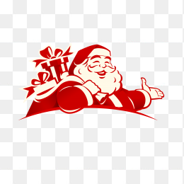 手绘卡通圣诞老人