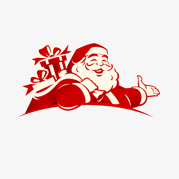 手绘卡通圣诞老人