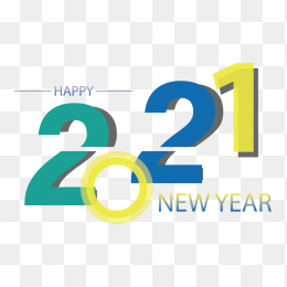 创意2021年元旦艺艺术字
