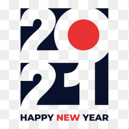 创意2021年元旦艺艺术字